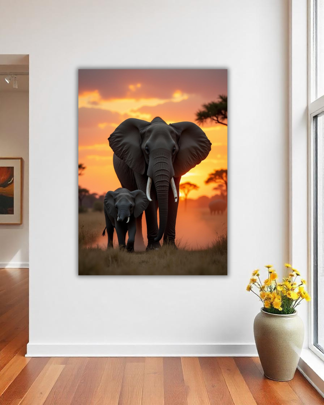 African Elephant in the Savannah