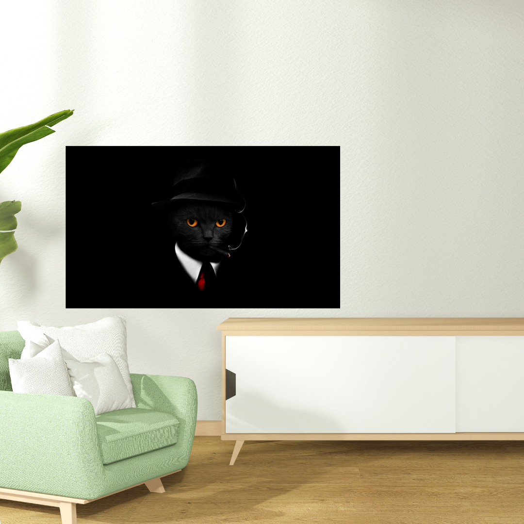The Don Cat Wall Poster | The Power of Elegance