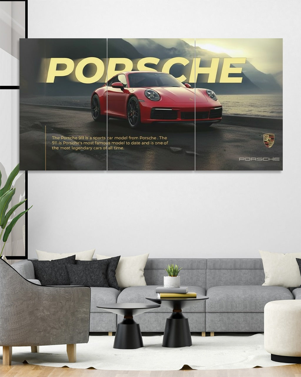 PowerPorsche 911 3-Piece Wall Poster | Icon of Speed, Precision & Power