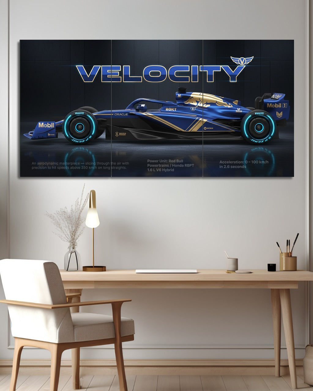 F1 Velocity 3-Piece Wall Poster | Crafted for Speed, Built for Legends